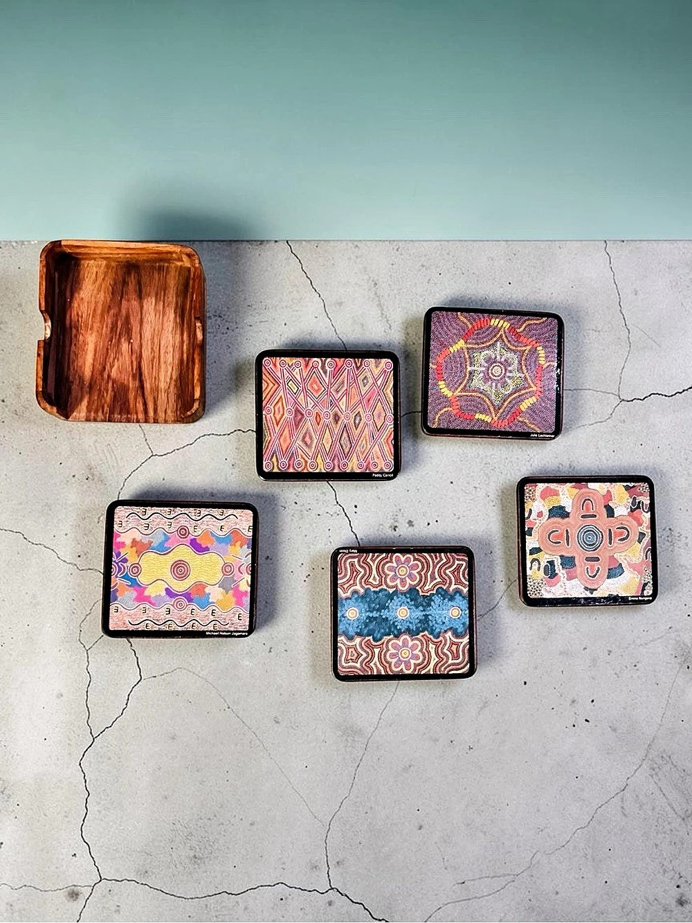 Vintage Yijan Australia Seven Sisters
Dreaming Coasters Set of 6 Cork
Hardboard